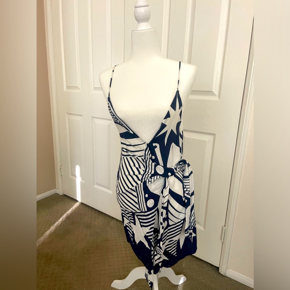 Farm Rio Blue Midi Dress. NWT.